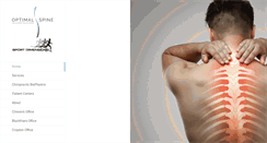 Desktop Screenshot of optimal-spine.com